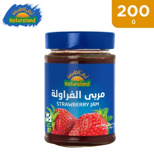 Natureland Organic Strawberry Jam 200 g - delivered by Taw9eel Fast