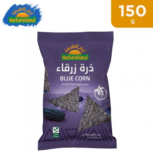 Natureland Blue Corn Tortilla Chips 150 g