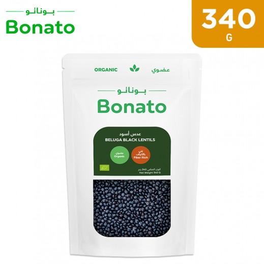 Bonato Organic Beluga Black Lentils 340 g