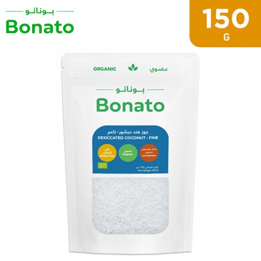 Bonato Organic Fine Desiccated Coconut 150 g - delivered by Taw9eel Fast