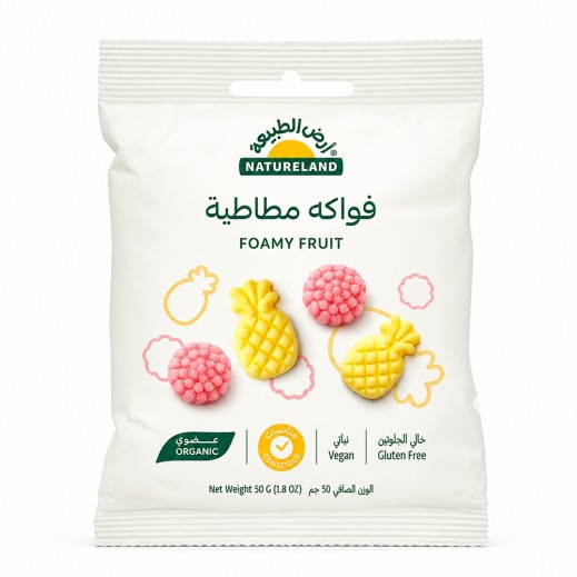Natureland Organic Foamy Fruit Gummy Candy 50g