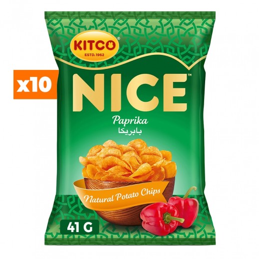 Kitco Nice Paprika Potato Chips 10 × 41g