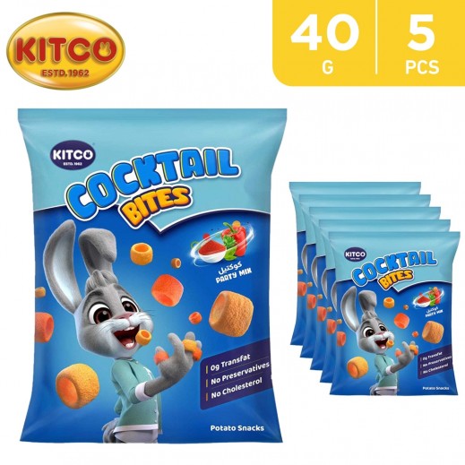 Kitco Cocktail Bites Party Mix Potato Snacks 5 x 40 g - delivered by Taw9eel Fast