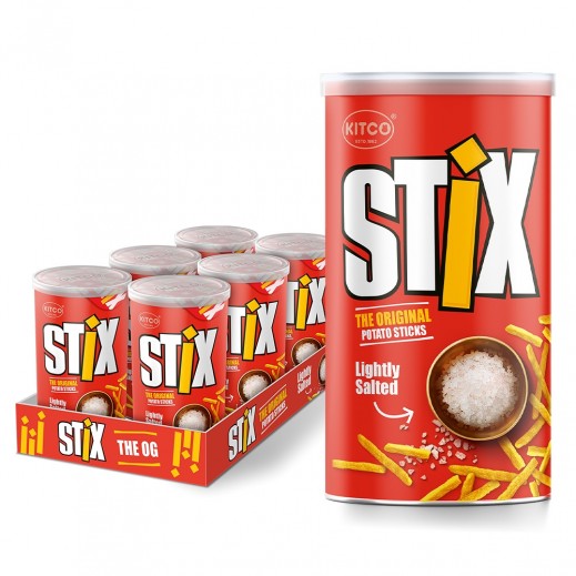 Kitco Stix Lightly Salted Potato Sticks 6 x 45 g - delivered by Taw9eel Fast