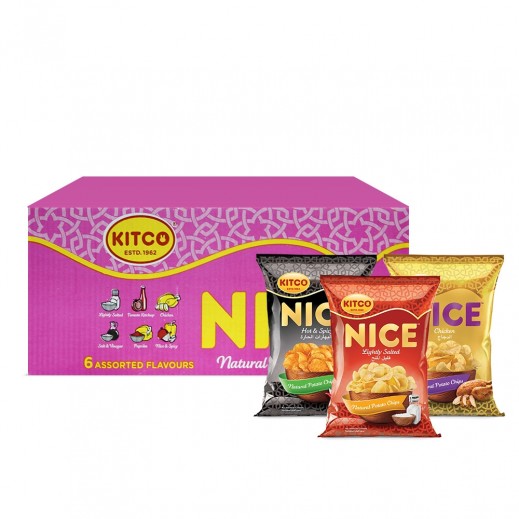 Kitco Nice Assorted Potato Chips 20 x 22 g - delivered by Taw9eel Fast