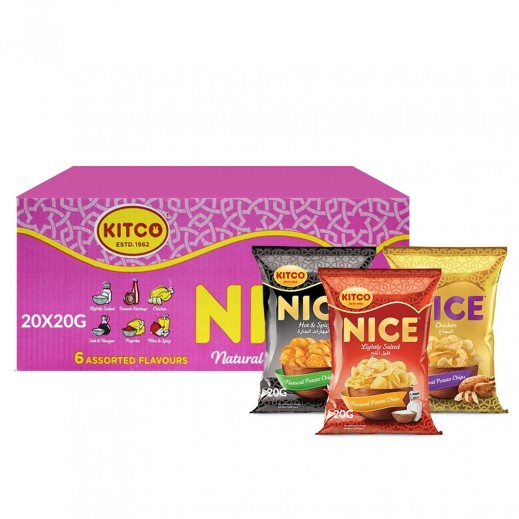 Kitco Nice Assorted Potato Chips 20 x 20g