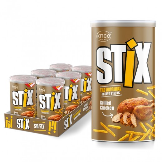 Kitco Stix Grilled Chicken Potato Sticks 6 x 45 g