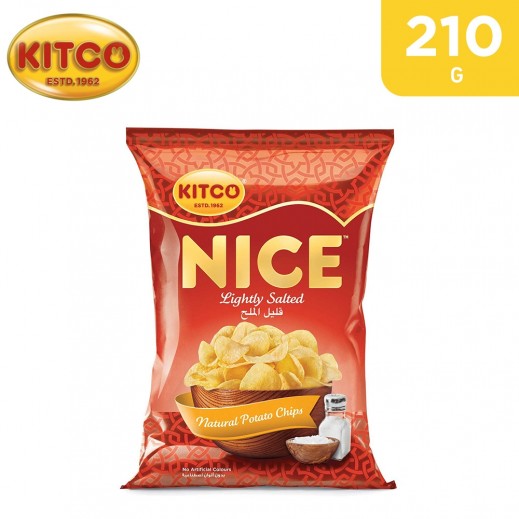 Kitco Nice Lightly Salted Natural Potato Chips Salted 210 g - delivered by Taw9eel Fast