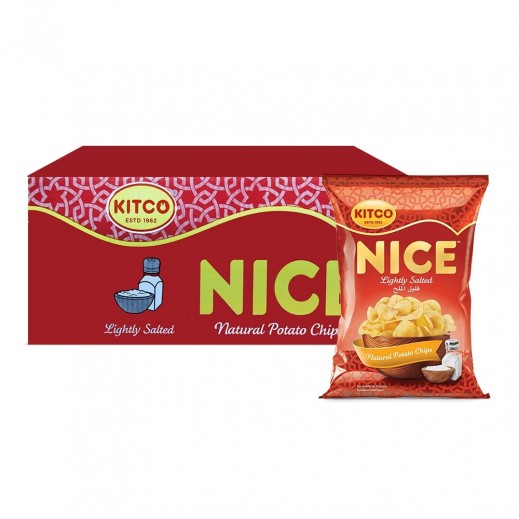 Kitco Nice Lightly Salted Natural Potato Chips 20 x 22 g - delivered by Taw9eel Fast