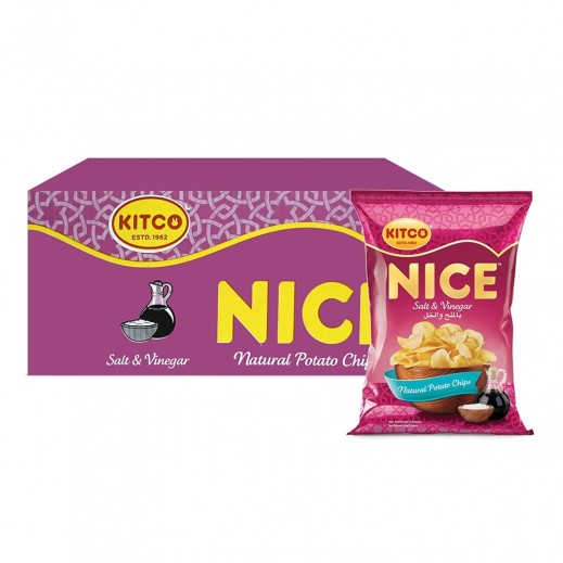 Kitco Nice Salt & Vinegar Natural Potato Chips 20 x 22 g - delivered by Taw9eel Fast