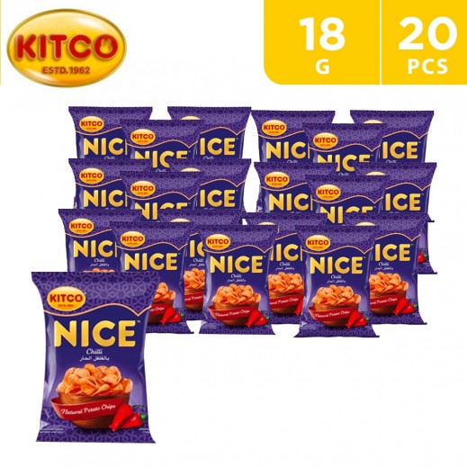 Kitco Nice Chilli Potato Chips (20 x 18 g) - delivered by Taw9eel Fast