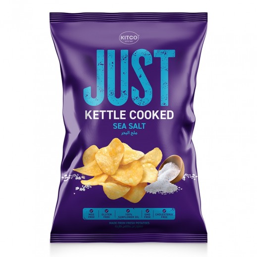 Kitco Just Kettle Cooked Sea Salt Potato Chips 40 g - delivered by Taw9eel Fast