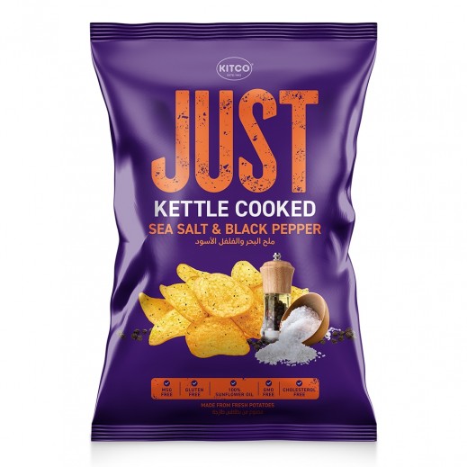 Kitco Just Kettle Cooked Sea Salt & Black Pepper Potato Chips 40 g
