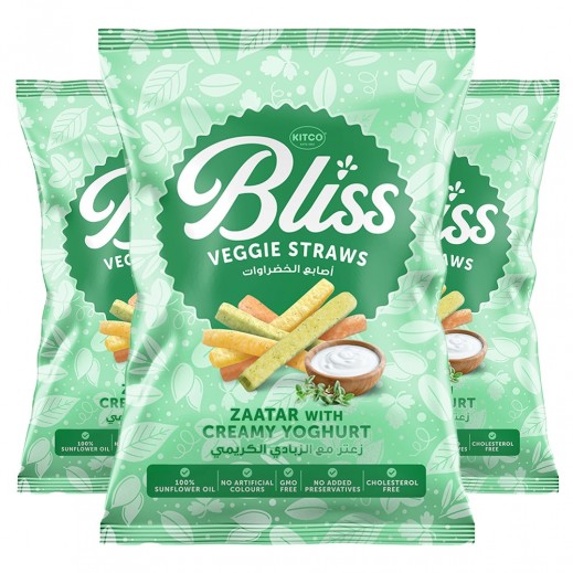 Kitco Bliss Zaatar with Creamy Yoghurt Veggie Straws 3 x 34 g