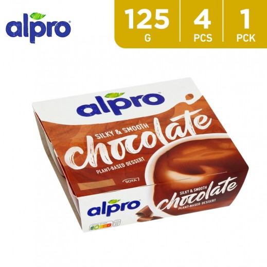 Alpro Soya Chocolate Dessert 4 x 125 g - delivered by Taw9eel Fast