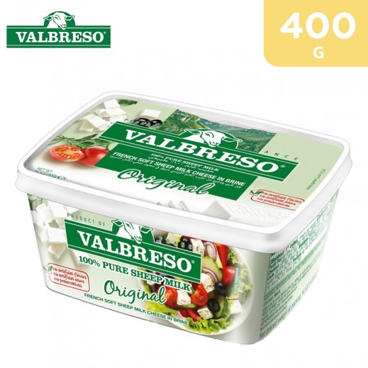 Buy Valbreso Sheep'S Milk Feta Cheese 400 G توصيل
