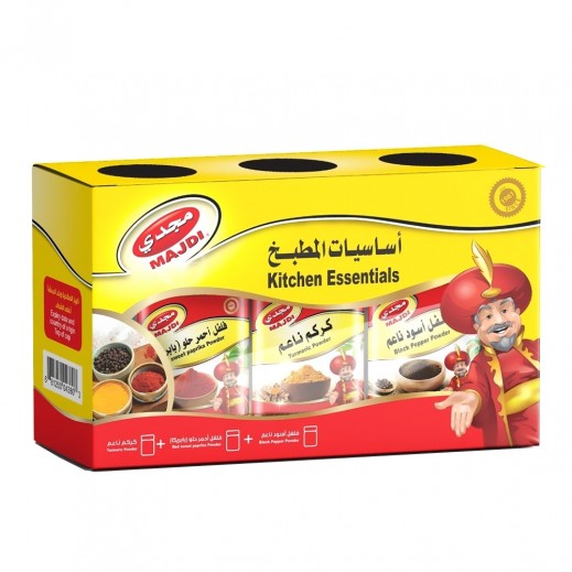 Majdi Kitchen Essentials Spices Set 3 x 50 g