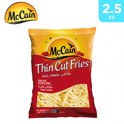 McCain Thin Cut Potato Frites 2.5 kg - delivered by Taw9eel Fast