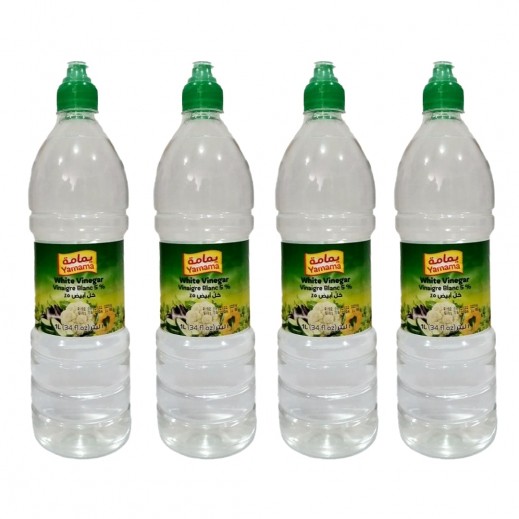 Yamama White Vinegar (4 x 1 L) - delivered by Taw9eel Fast