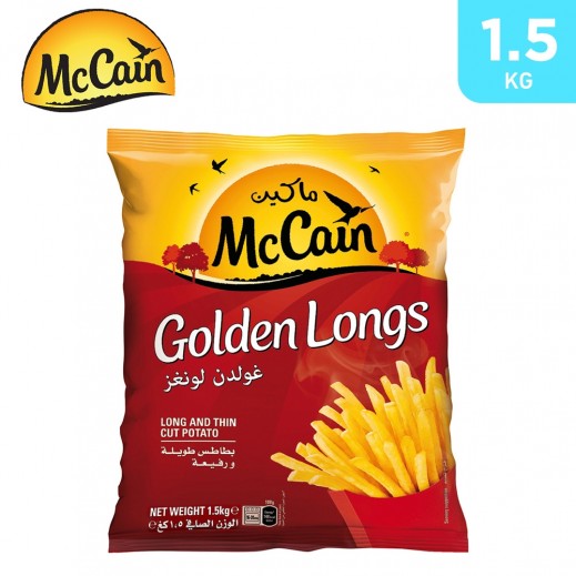 McCain Golden Long Fries Potato 1.5 kg - delivered by Taw9eel Fast