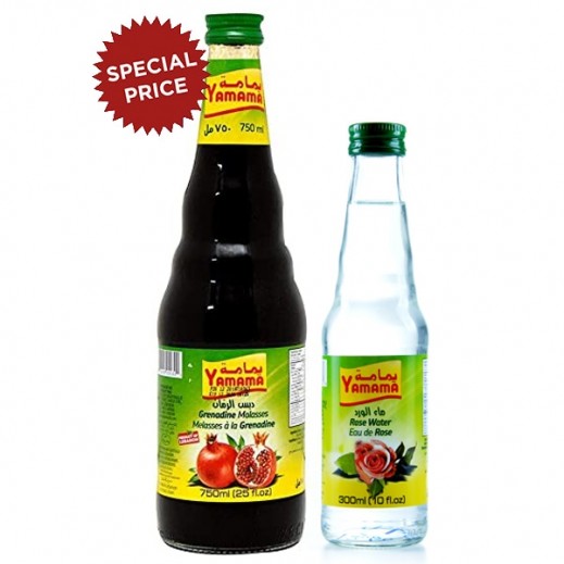 Yamama Dubus Ruman 750 ml + Rose Water 300 ml (Special Price) - delivered by Taw9eel Fast