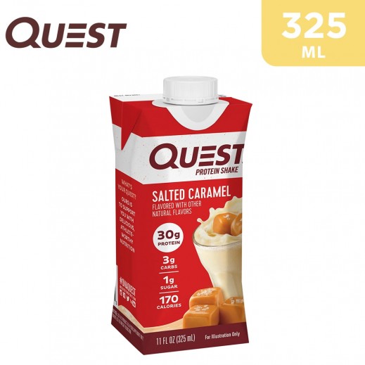 Quest Salted Caramel-Flavored Protein Shake (325 ml) - delivered by Taw9eel Fast
