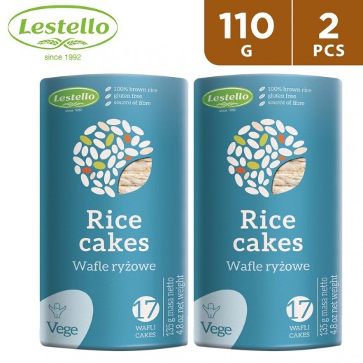 Lestello Gluten Free Natural Rice Cake 2 x 110 g - delivered by Taw9eel Fast