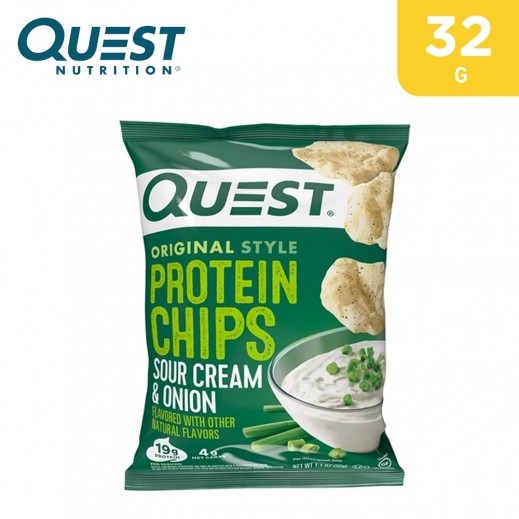 Quest Sour Cream & Onion Flavor Protein Chips 32 g - delivered by Taw9eel Fast