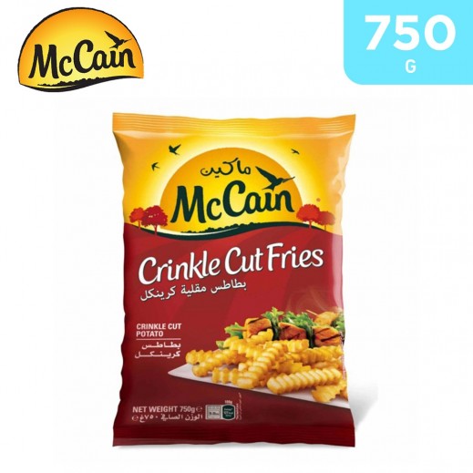 McCain Frozen Crinkle Cut Potato Fries 750 g - delivered by Taw9eel Fast