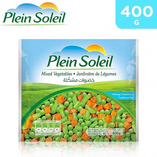 Plein Soleil Frozen Mixed Vegetables 400 g - delivered by Taw9eel Fast