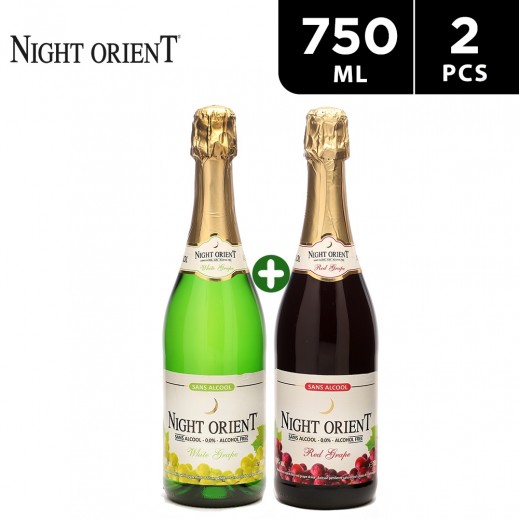 Night Orient White Grape Juice 750 ml + Red Grape Juice 750 ml - delivered by Taw9eel Fast