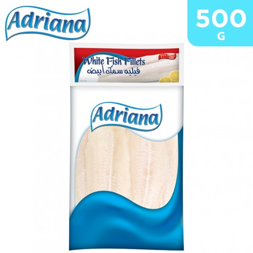 Adriana Frozen White Fish Fillet 500 g - delivered by Taw9eel Fast