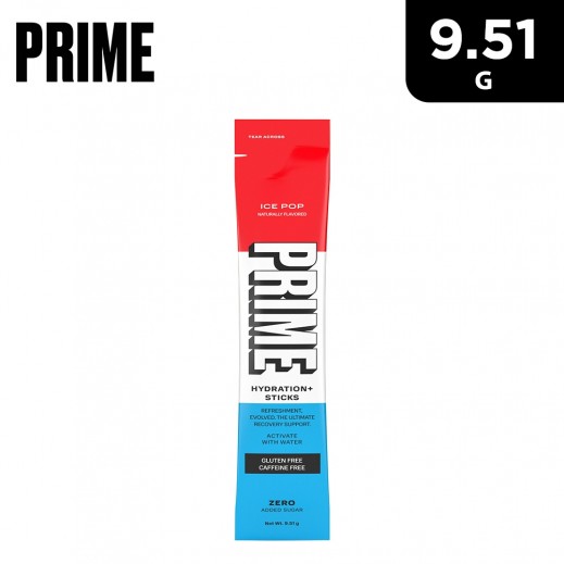 Prime Zero Added Sugar Gluten Free Ice Pop Hydration Drink 9.51 g - delivered by Taw9eel Fast