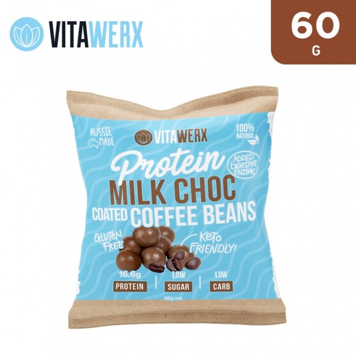Vita Werx Gluten Free Protein Milk Chocolate Coated Coffee Beans 60 g