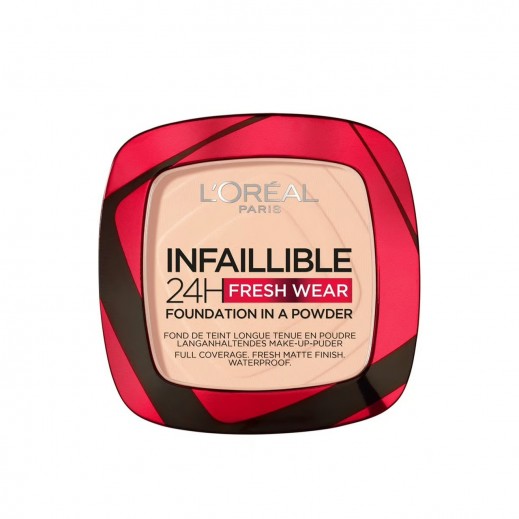 L'oréal Paris Infallible 24h 2-In-1 Powder Foundation - 180 Rose Sand