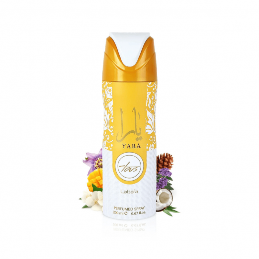 Lattafa Yara Tous Body Perfumed Spray For Unisex 200ML - delivered by Taw9eel Fast