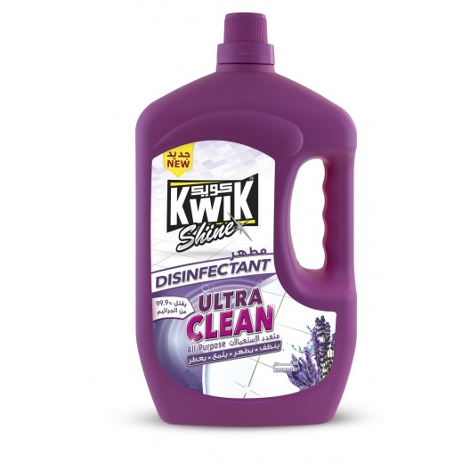 Kwik Shine Disinfectant Ultra Clean Lavender 1.5 L - delivered by Taw9eel Fast