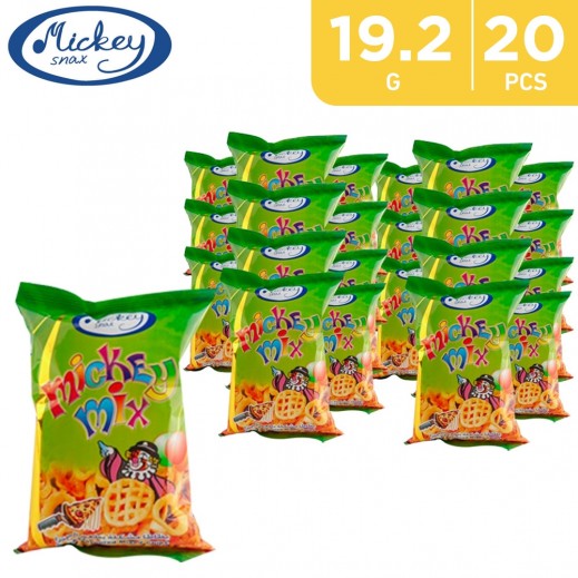 Mickey Snax Pizza-Flavored Mixed Chips - 20 x 19.2 g