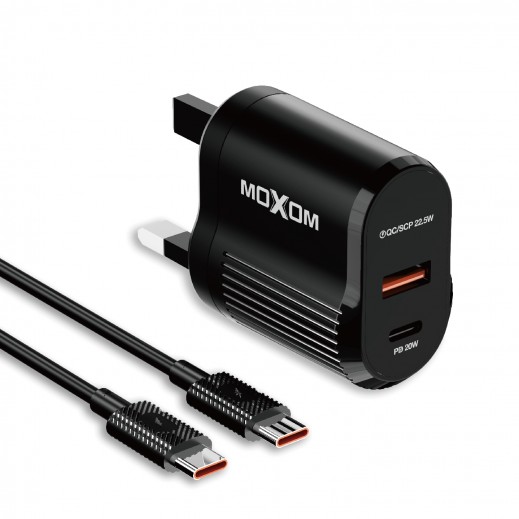 PD 20W Dual Ports Fast Charger By Moxom