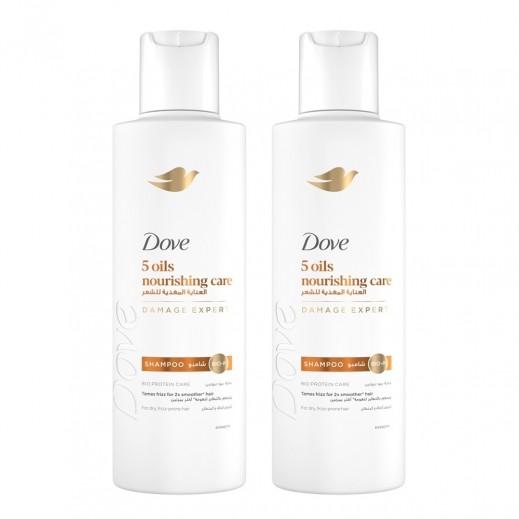 Dove 5 Oils Nourishing Care Shampoo 2 × 200ml