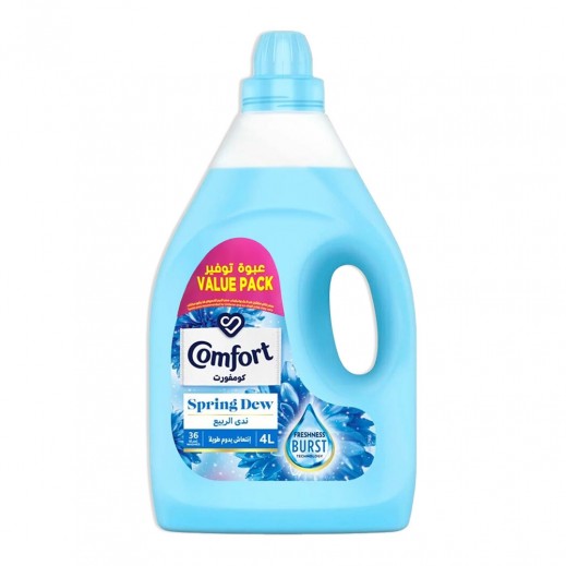 Comfort Spring Dew Fabric Softener Value Pack 4 L