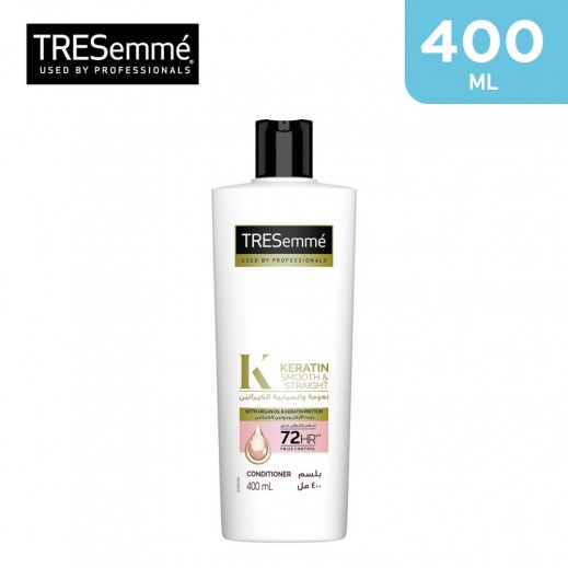 TRESEmmé Keratin Smooth Conditioner with Argan Oil for Dry & Frizzy Hair 400 ml - delivered by Taw9eel Fast