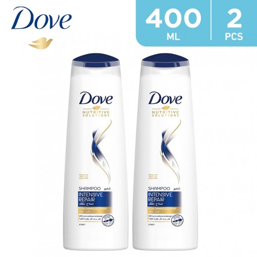 Dove Intensive Repair Shampoo 2 x 400 ml - delivered by Taw9eel Fast
