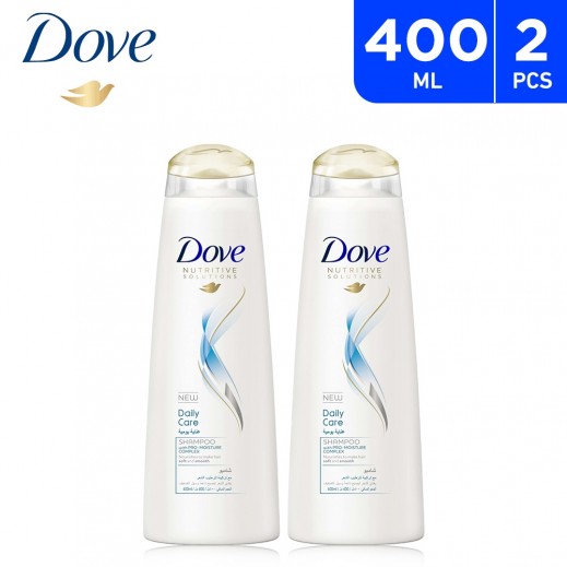 Dove Shampoo Daily Care 2 x 400 ml - delivered by Taw9eel Fast