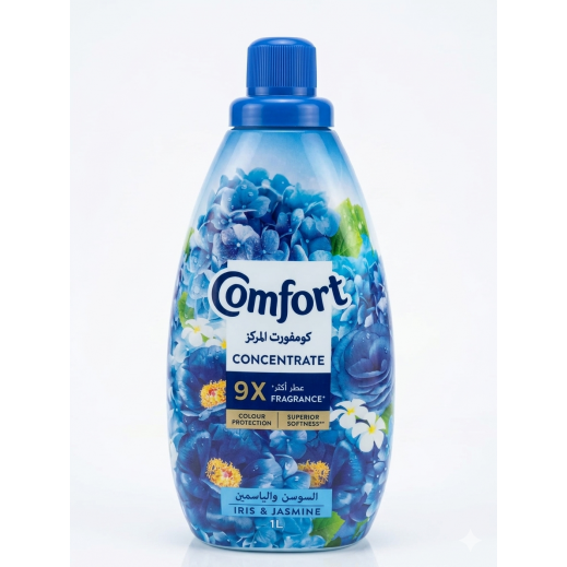 Comfort Iris & Jasmine Concentrated Fabric Softener 1 L