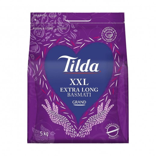 Tilda XXL Extra Long Grand Basmati Rice 5 kg - delivered by Taw9eel Fast