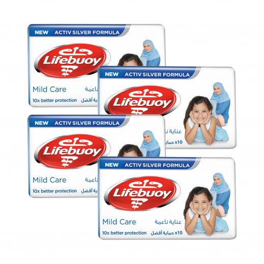 Lifebuoy Mild Care Soap 4 × 160 g