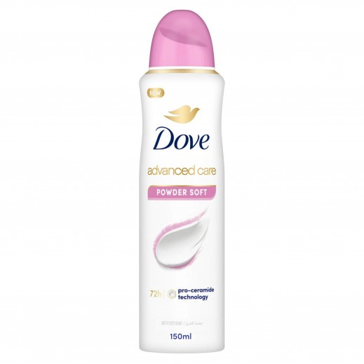 Dove Advanced Care Powder Soft Antiperspirant Spray for Women 150 ml - delivered by Taw9eel Fast