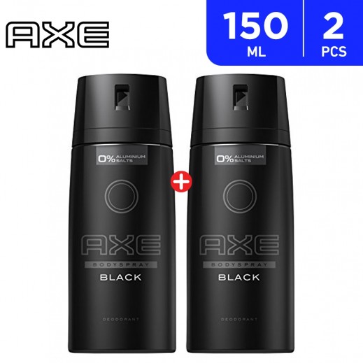 Axe Black Deodorant 2 × 150ml - delivered by Taw9eel Fast