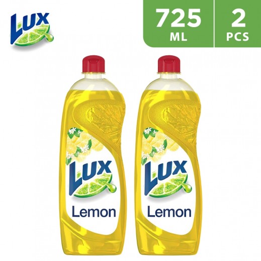 Lux Lemon Dishwashing Liquid 2 x 725 ml - delivered by Taw9eel Fast